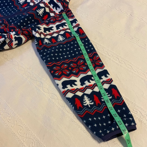 Chubbies Reversible Fleece Aztec Men Cabinecore 1/4 Zip Pullover Anorak Jacket - Picture 13 of 16